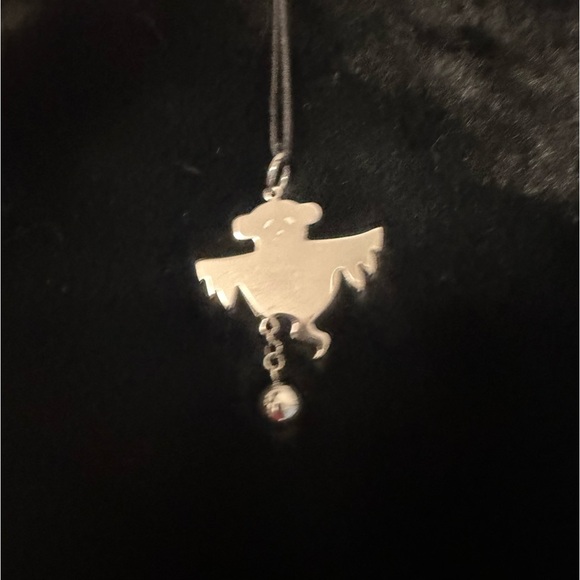 Tous Special Edition Ghost Stainless Steel Silver Necklace Pendant ๐ป Rare find! - Picture 5 of 8